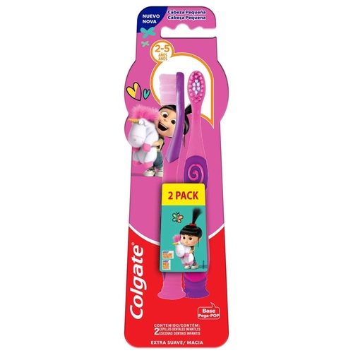 Kit Escova Dental Infantil Colgate Smiles Malvado Favorito 2 A 5 Anos 2 Unidades