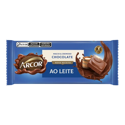 Chocolate Barra Arcor Ao Leite 80G