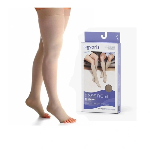 Meia Meia Coxa Select Comfort P2 Premium 20/30 Pé Fechado