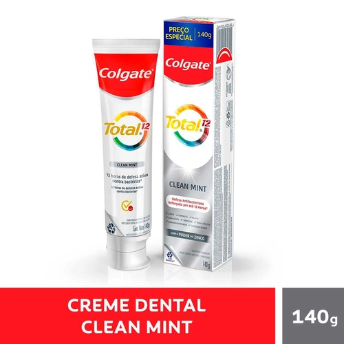 Creme Dental Colgate Total 12 Clean Mint 140G