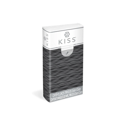 Lenço de Papel Kiss Folha Tripla Com 10 Unidades