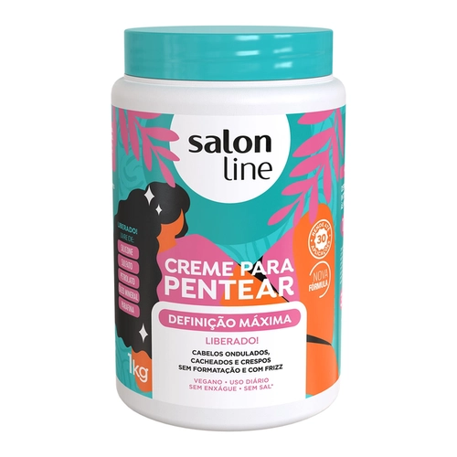 Creme Para Pentear Vegano Definição Máxima Salon Line 1Kg