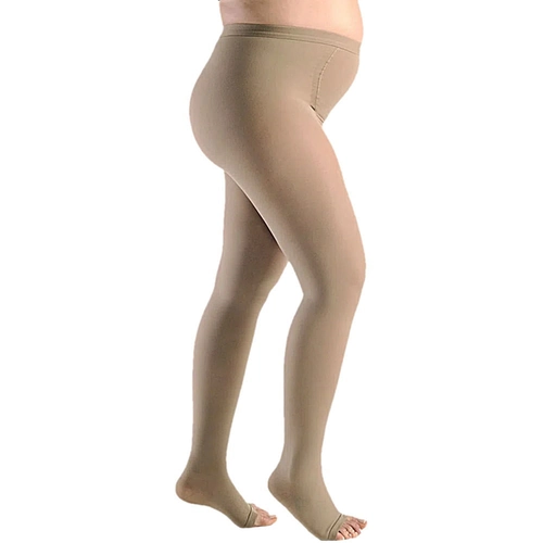 Meia Sigvaris Select Comfort Mater  Meia Calça Gestante M2 30/40 Pé Aberto Natural