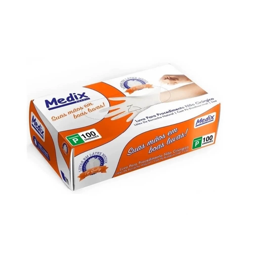 Luva Procedimento Medix P Cx/100Uni