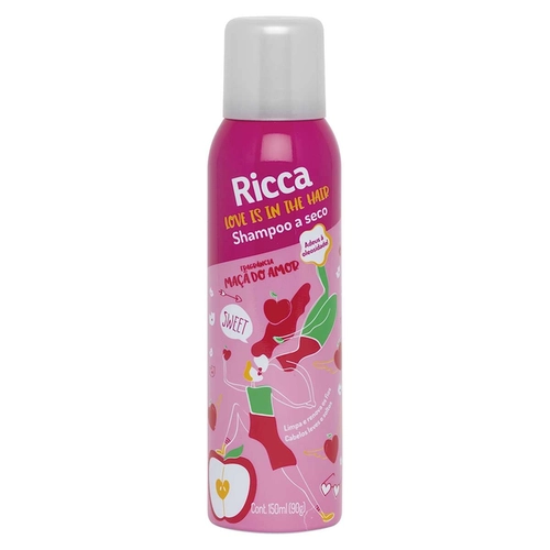 Shampoo a Seco Ricca Maça do Amor 150ml