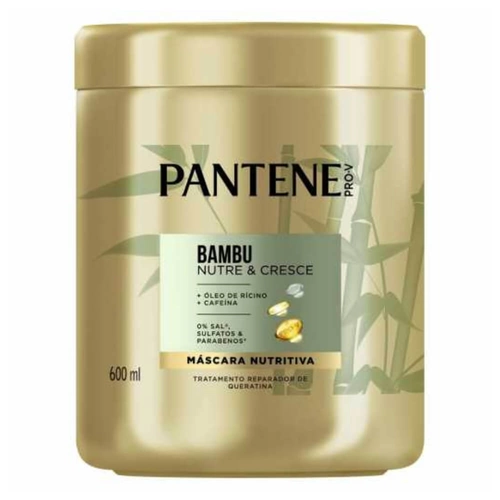 Máscara De Tratamento Nutritiva Capilar Pantene Bambu 600ml