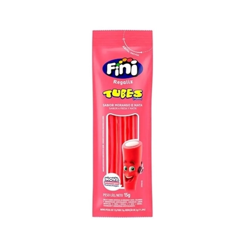 Bala Gel Fini Tubs Morango 15G