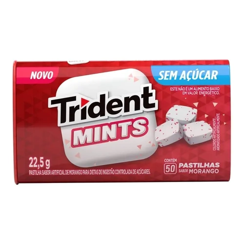 Chiclete Trident Mints Morango 22,5G