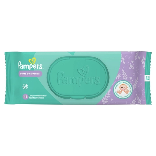 Toalha Umedecida Pampers Lavanda C/ 48Un