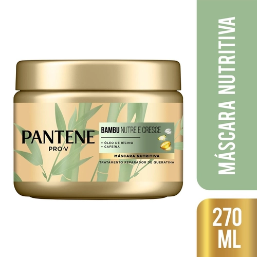 Máscara De Tratamento Nutritiva Capilar Pantene Bambu 270Ml