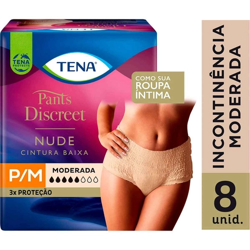 Fralda Tena Pants Discreet Nud P/M 8Un