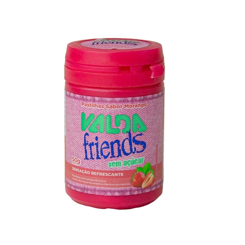 Pastilhas Valda Friends Pote Morango 50G