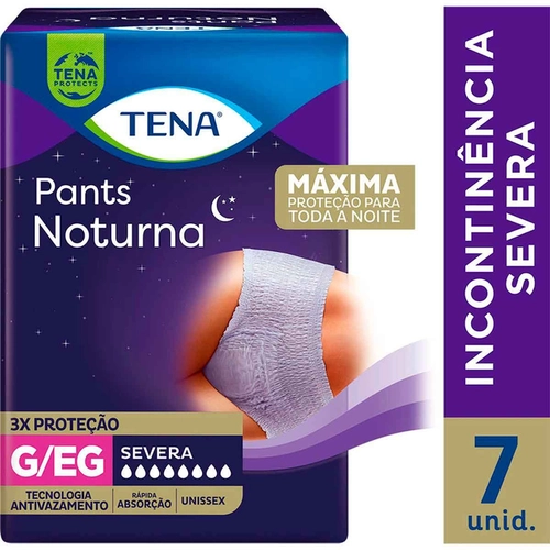 Fralda Tena Pants Noturna G/Eg 7Un