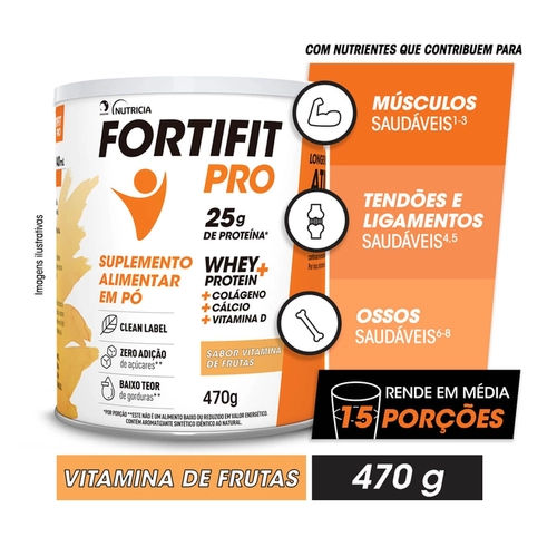 Fortifit Pro Sabor Vitamina De Frutas 470G