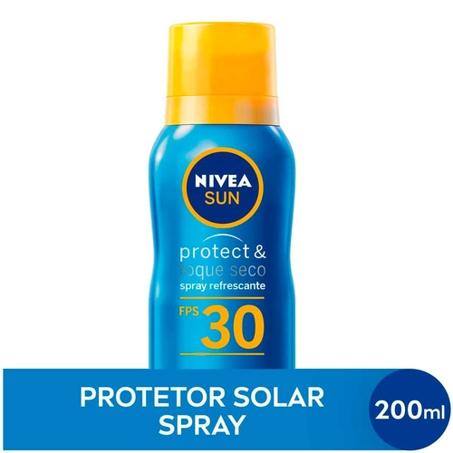 Protetor Solar Nivea Sun Protect & Toque Seco Fps30 Aerosol 200ml