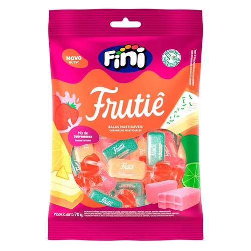 Bala Gel Fini Frutie Sobremesas 70G