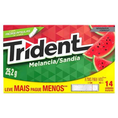 Chiclete Trident 14S Melancia
