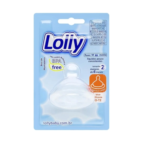 Bico Para Mamadeira 0068 F2 Big Orto Lolly
