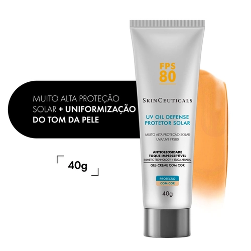 Protetor Solar Oil Defense Uv Skinceuticals Fps80 Com Cor 40G