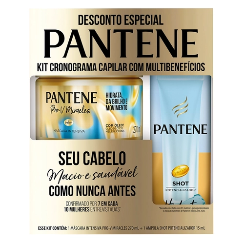 Kit Mascara De Tratamento Intensiva Pantene 270Ml + Ampola