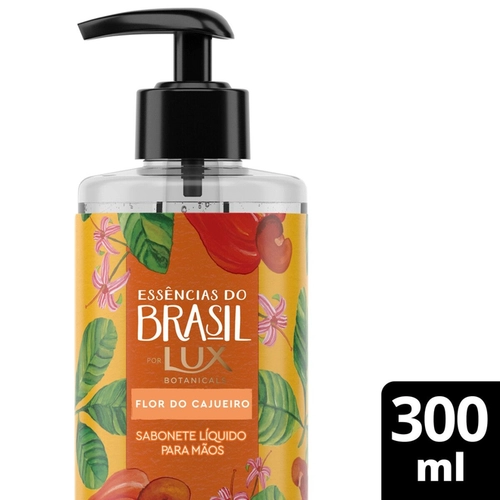 Sabonete Líquido Para Mãos Lux Essencias Brasil Flor de Cajueiro 300ml
