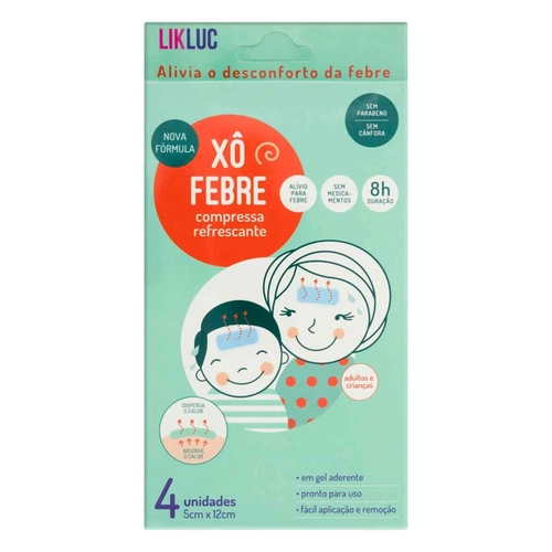 Compressa Refrescante Xo Febre Likluc 4 Unidades