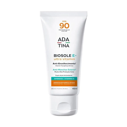 Protetor Solar Facial Ada Tina Biosole E+ Ultra Vita Fps90 40ml
