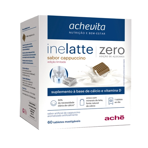 Inelatte Zero Cappucino 60Tabletes