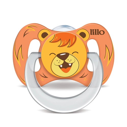 Chupeta Funny Lillo Leão Anatômica Silicone 6 meses+