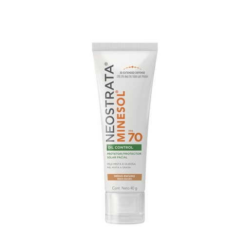 Protetor Solar Facial Neostrata Minesol Oil Control Fps70 Morena Mais 40G