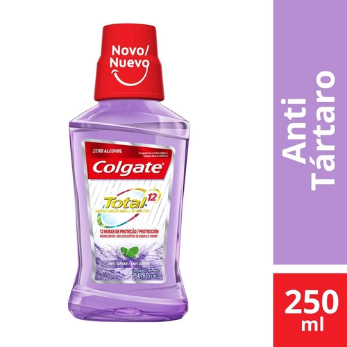 Enxaguante Bucal Colgate Total 12 Anti Tártaro Sem Álcool 250ml