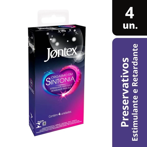 Preservativo Jontex Orgasmo E Sintonia 4 Unidades