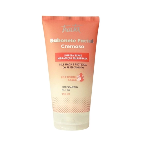Sabonete Facial Cremoso Pele Normal E Seca Tracta 150Ml