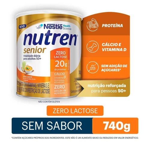Nutren Senior Sem Sabor Zero Lactose 740G