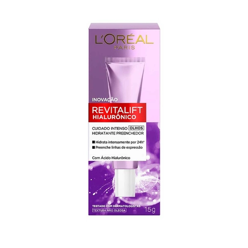 Creme Para Área de Olhos Loréal Paris Revitalift Hialurônico 15ml