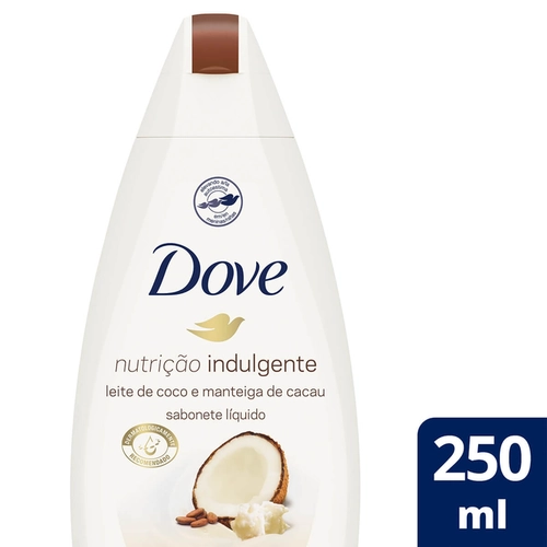 Sabonete Líquido Dove Nutrição Indulgente Coco e Manteiga de Cacau 250ml