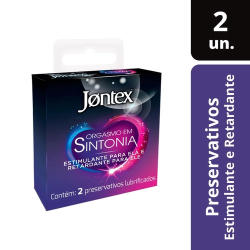 Preservativo Jontex Orgasmo E Sintonia 2 Unidades