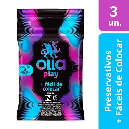 Preservativo Olla Play 3 Unidades