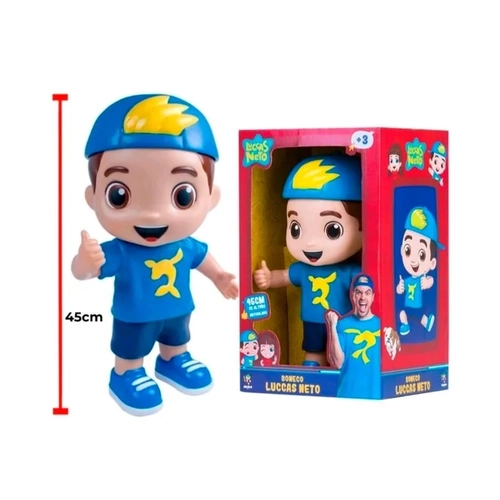 Brinquedo Boneco E Personagem Luccas Neto 45Cm