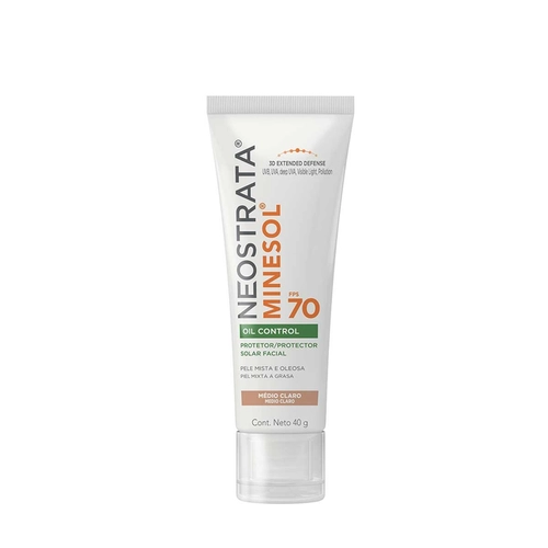 Protetor Solar Facial Neostrata Minesol Médio Claro Fps70 40G