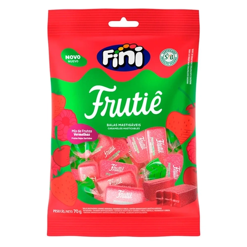 Bala Gel Fini Frutie Frutas Vermelhas 70G