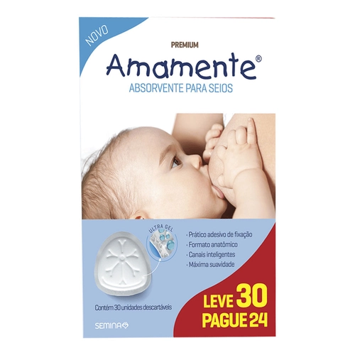 Absorvente Seios Amamente Lv30Pg24Un