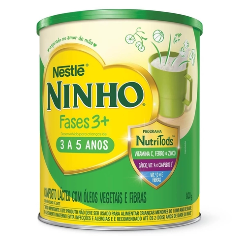 Composto Lacteo Ninho Fases Prebio 3 3 A 5 Anos 800G