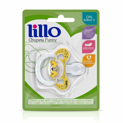 Chupeta Funny Lillo Onça Anatômica Silicone 6 meses+
