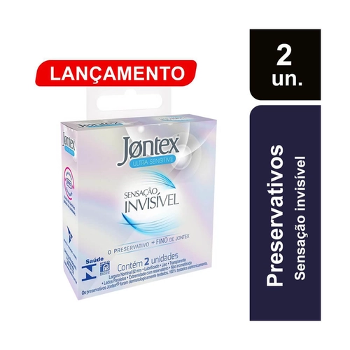 Preservativo Jontex Sensação Invisivel 2 Unidades