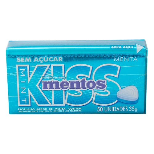 Bala Mentos Kiss Mint 35G