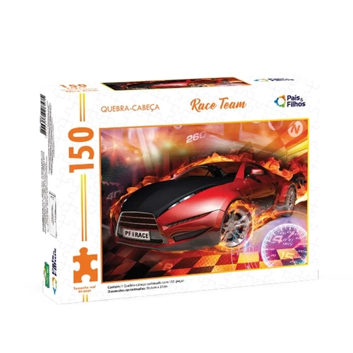 Brinquedo Quebra-Cabeca Premium Race 100Pcs