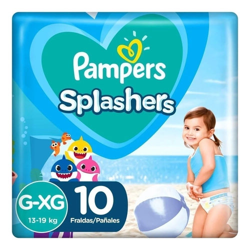 Fralda Pampers Splashers Piscina G/Xg 10Un