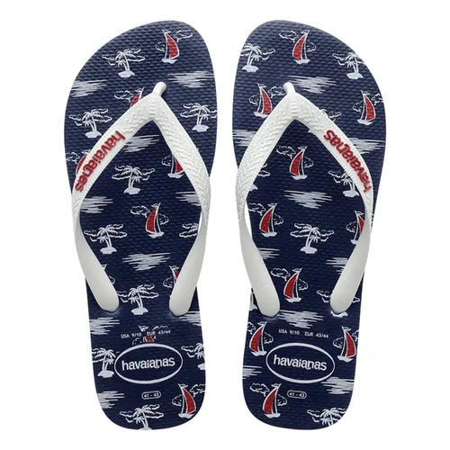 Chinelo Havaianas Top Nau Mar Branco 45/46