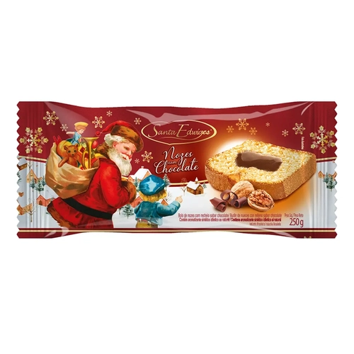 Bolo Santa Edwiges Nozes Chocolate 250G